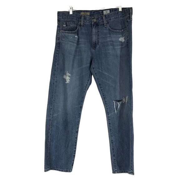 AG ADRIANO GOLDSCHMIED- WOMEN'S 30R - THE DREW STRAIGHT LEG BOYFRIEND JEANS - Picture 1 of 5